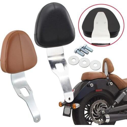 Motorcycle Seat Backrest Driver Backrest Support Pad For Indian Scout 2015-2018 Sixty 2016-2018 Cafe Racer