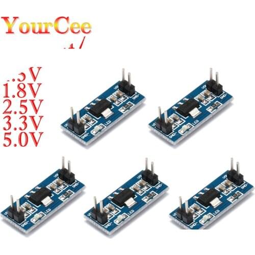 5pcs AMS1117 DC-DC Buck Step Down Power Supply Module 800mA 1.2V 1.5V 1.8V 2.5V 3.3V 5.0V For Arduino Raspberry pi DC DC