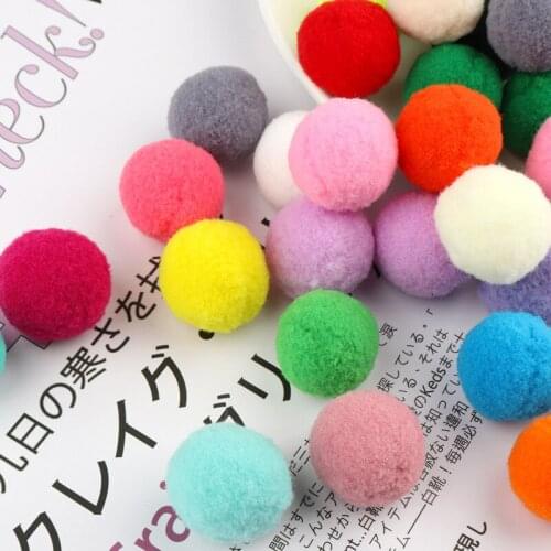 Multi-Colors Cashmere Pompom Plush ball Fluffy Plush Pom poms Crafts Home Decor 8mm/10mm/15mm/20mm/25mm/30mm DIY Craft Supplies