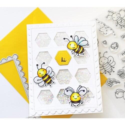 Hexagon wave frame Metal Cutting Dies Stencils DIY Scrapbooking Paper/photo Cards Embossing Dies