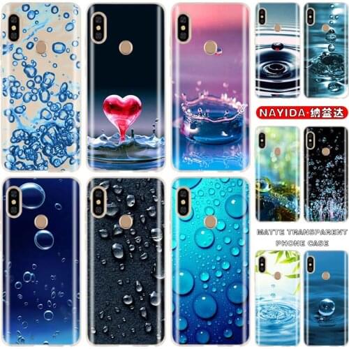 Soft Case for xiaomi redmi 9a 6A 7A 8A 6Pro note 9 8 7 6 5 Pro 9s 8T Fashion Cover Water drop Pattern Fundas