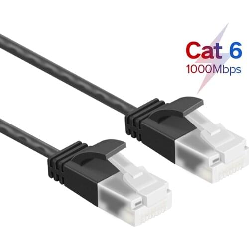 Ultra Slim Cat6 Ethernet Cable RJ45 Lan Cable UTP Network Cable for Cat6 Compatible Patch Cord for Modem Router Cable 90 Degree