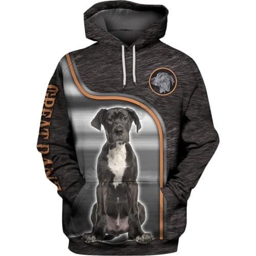 Great Dane 3D Hoodies Printed Pullover Men For Women Funny Sweatshirts Fshion Christmas Sweater Drop Shipping 06