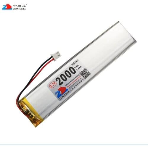 In 3330135 3.7V 2000mAh shipping lithium polymer battery GPS audio telephone 3530135 Rechargeable Li-ion Cell