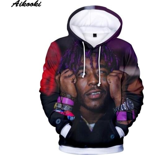 Funny Hot Rapper LIL UZI VERT 3D Hoodies Men/women Sweatshirts Hip Hop Comfortable Fashion Clothes 3D Lil Uzi Vert Vs. de Wereld