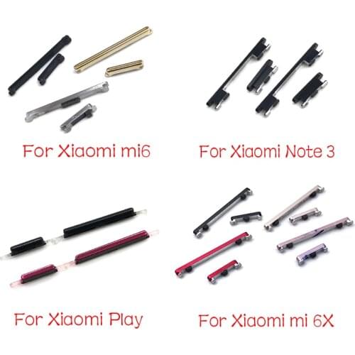 New Side Keys Power and Volume Buttons Replacement For Xiaomi Mi A2 6 6X 9 8 Lite Max Note 3 Play Replacement Part