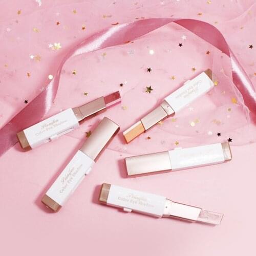 Women Fashion Double Gradient Color Eye Shadow Cream Shimmer Glitter Eyeshadow Stick Pen New Eye Makeup Shimmer Glitter