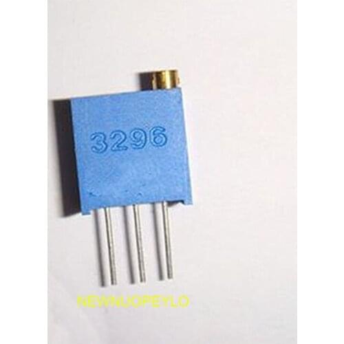 10pcs 3296W 50 100 200 500 ohm 1K 2K 5K 10K 20K 50K 100K 200K 500K 1M ohm 103 100R 200R 500R Trimmer Potentiometer Connector