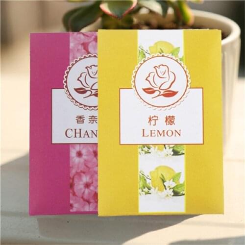 100Pcs Can Choose Aromatherapy Natural Smell Incense Wardrobe Sachet Air Fresh Scent Bag Perfume Vanilla Rose Lily Lavender