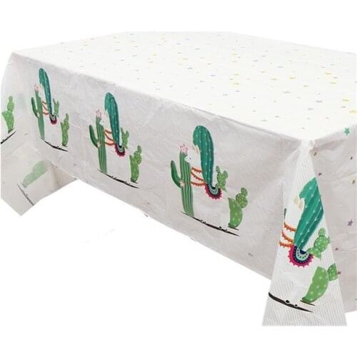 130*220cm Llama Alpaca party Tablecloth Paper Plates Cups Napkins Disposable Table Cover Kids Birthday Party Decorations