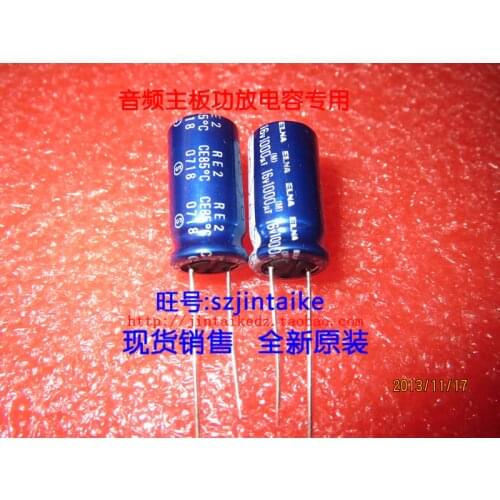 2020 hot sale 30PCS/50PCS Japan elna capacitance 16V1000UF RE2 blue robe audio motherboard electrolytic capacitor free shipping