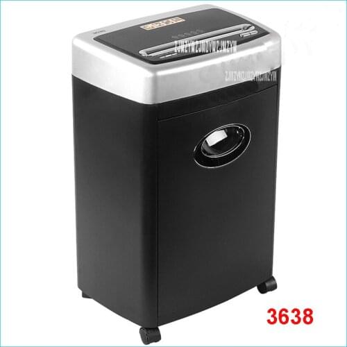 3638 Electric Mini Shredder File Shredder Strip Office Home 17L High Power Electric Shredding 220V/250W paper shredder 3m/min