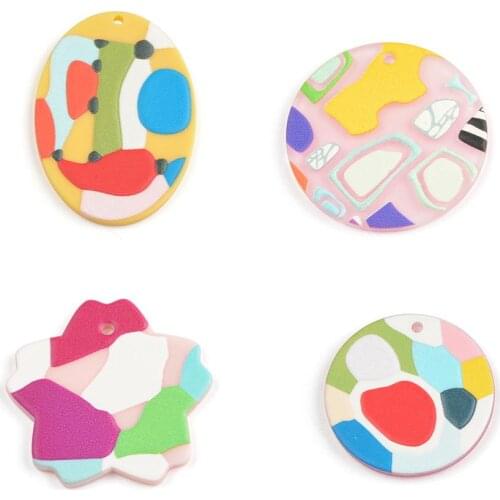 4 Styles 10Pcs Jewelry Findings & Components Hand Made DIY Pendant Connectors Jewelry Accessories Earrings Making Charms