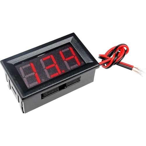 LED Digital Voltmeter 0.56" Voltage Meter Panel for Car Motorcycle Volt Tester Detector Capacity Monitor DC 12V 24V 2/3 Wires