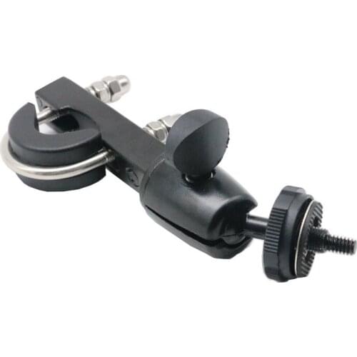 Motorcycle Aluminum Alloy Handle Bar Rail Mount with 1/4''-20 Stud for Camera DVR etc