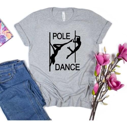 Pole Dance T Shirts Funny Pole Dancer Shirt Pole Fitness Tee Women Casual Graphic T Shirts Summer Ladies Plus Size Tops