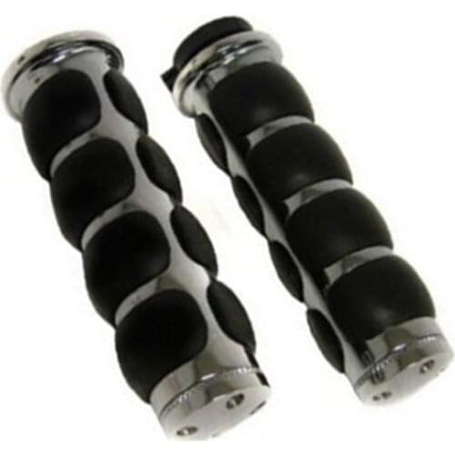 Chrome 1"25mm Handlebar Hand Grips Motorcycle For Honda Rebel 250 Shadow Sabre 1100 VLX 600 Suzuki Boulevard Intruder 1400
