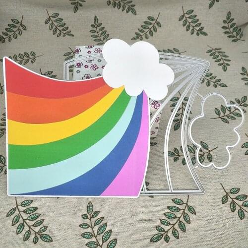 Rainbow Baiyun DIY metal cutting mold, scrapbooking, card making, carving background, photo album, handmade artwork
