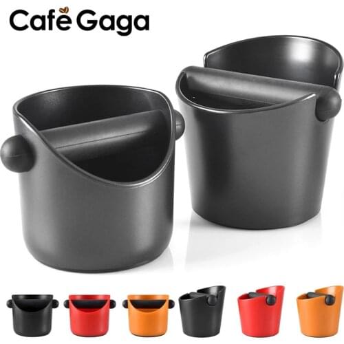 13x13x13cm Mini Coffee Tamper Knock Box ABS Deep Bent Design Coffee Slag isn't Splash Manual Grinder Household/Bar Accessories
