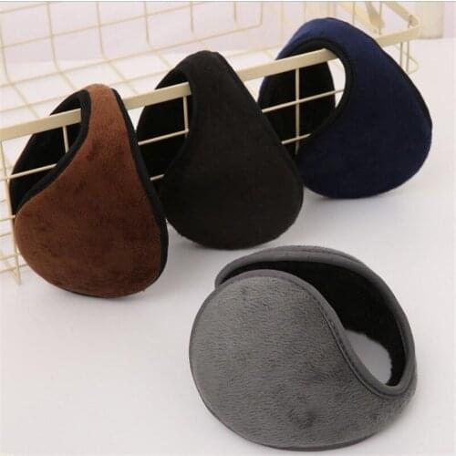 Hot Fashion Unisex Solid Winter Earmuffs Soft Thicken Plush Ear Cover Protector Ear Muff Wrap Band Warmer Earflap For Men