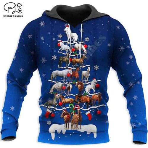 PLstar Cosmos 3D Printed Merry Christmas Santa Claus Elk Deer women men Streetwear Funny Casual Hoodies/Sweatshirt/Jacket 01