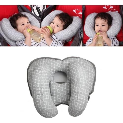 Soft Plush Baby Infant Pillow Head Protection Headrest Nursing Pillows U-Shaped Neck Support Cushion Car Stroller Seat Fix Pads