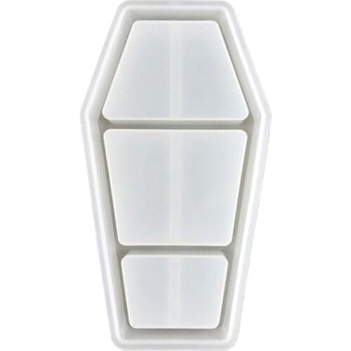 New Coffin Storage Box Epoxy Resin Mold Organizer Rack Silicone Mould DIY Craft Display Stand Shelf Tray Jewelry Holder Mold