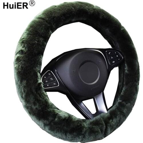 Autumn Car Steering Wheel Cover Winter Fashion Soft Warm Funda Volante Universal Braid on the Steering-wheel Auto Car Styling
