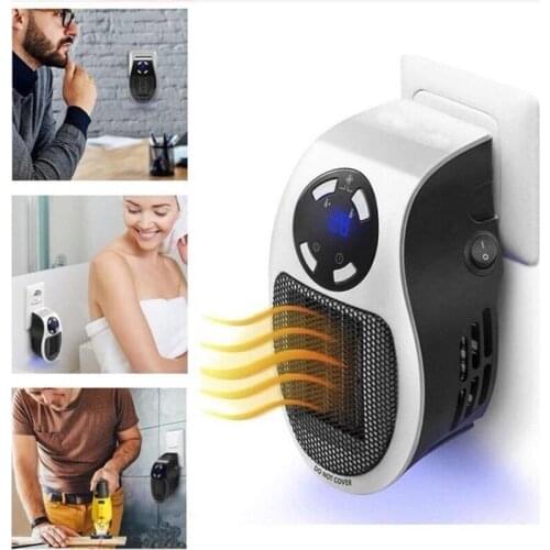 Portable Electric Space Heater with Thermostat Safe and Quiet Ceramic Heater Fan Heat Up 200 Square Feet for Office Room Desk