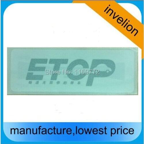 RFID Windscreen Label for RFID Parking Management uhf rfid reader