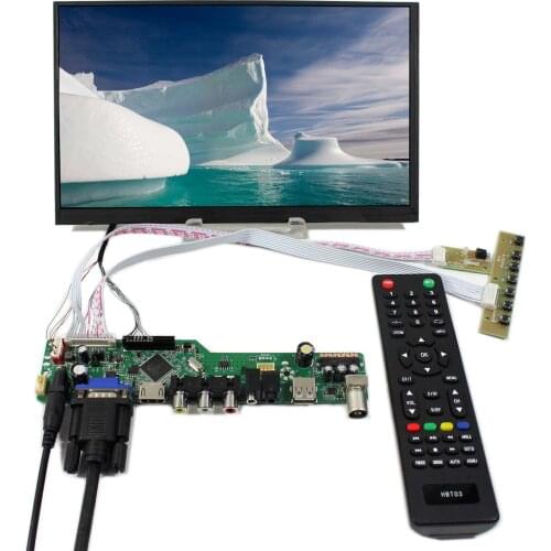 TV+HD MI+VGA+AV+USB+AUDIO LCD Controller Board With 10.6inch 1366X768 LTL106AL01 IPS LCD Screen