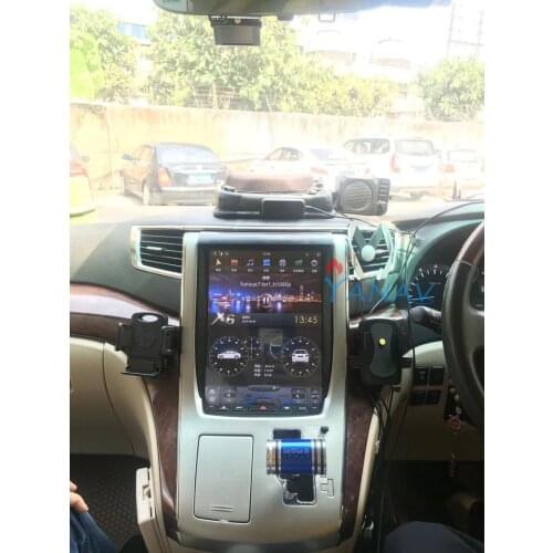 Vertical tesla Android Car DVD player GPS Navigation for Toyota-Alphard A20 2010-2014 Multimedia Touch Screen Radio Car Stereo