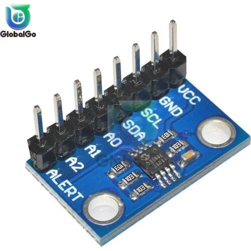 High Accuracy Temperature Sensor MCP9808 I2C Breakout Board Module 2.7V-5V Logic Voltage for Arduino 9808 8pin Connector