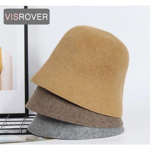 VISROVER 5 Colorway Unisex 100% wool Woman Winter Hat Mocha Autumn Bonnet Real wool Man Woman Warm Skullies Gift Wholesales
