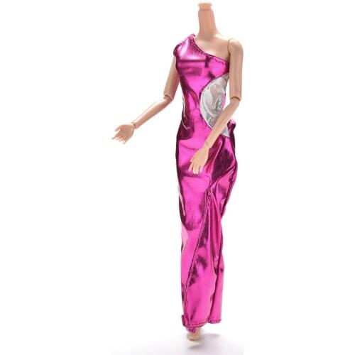 1 Pc New Purple Dresses Handmake Wedding Dress Fashion Clothing Gown For Dolls Accessories High Quality