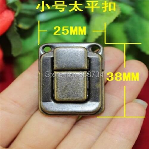 50pcs 25*38mm wooden box latch hasp