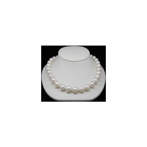 AAA+ 9 - 10 mm perlas de agua dulce blanca oro macizo Natural Pearl Necklace Factory Wholesale price Women Gift word Jewelry