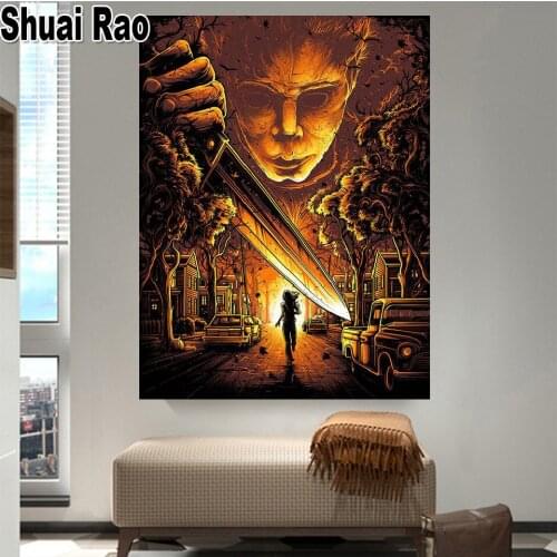 Diamond Embroidery fantasy Horror People 5d Diy Diamond Painting Full Square Round Cross Stitch Mosaic Gothic Movie Characters