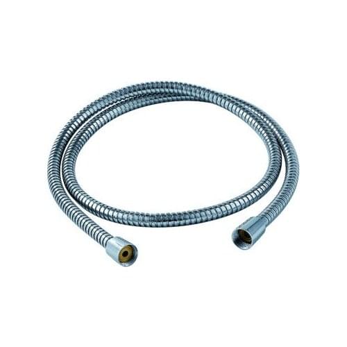 Free ship chrome Stainless Steel 1/2 Inch Bath Shower Flexible Hose Pipe Fitting Bathroom Product 1.5m=59" Length