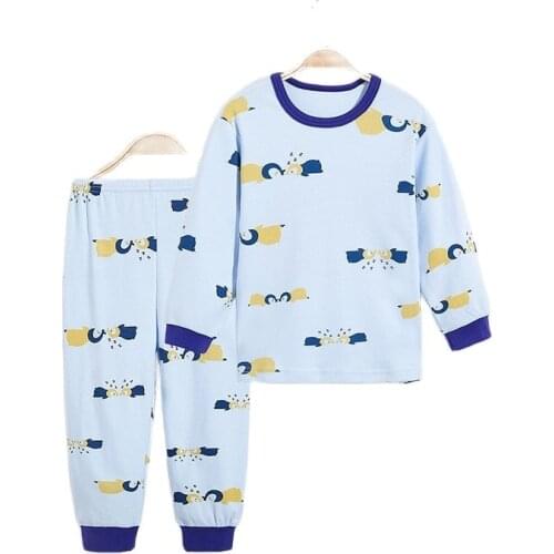 Baby Kids Pajamas Sets Cotton Boys Sleepwear Suit Autumn Girls Pajamas Long Sleeve Pijamas Tops+Pants 2pcs Children Clothing