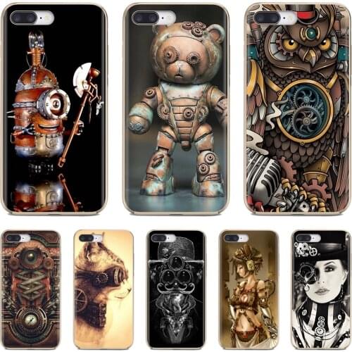 For Samsung Galaxy J1 J2 J3 J4 J5 J6 J7 J8 Plus 2018 Prime 2015 2016 2017 Soft TPU Phone Cover steampunk fotocamera Machine