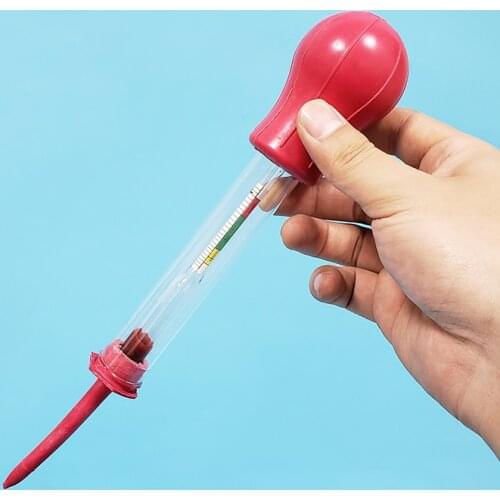 Suction glass electrolyte hydrometer,1.0-1.3,Battery Specific Gravity Float Meter,Battery Tester Density Meter