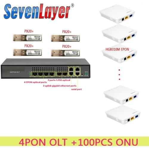 EPON OLT 4PON Ports FTTH CATV OLT Carrier-grade high-density Fiber Optic High Quality 1.25G professional mini