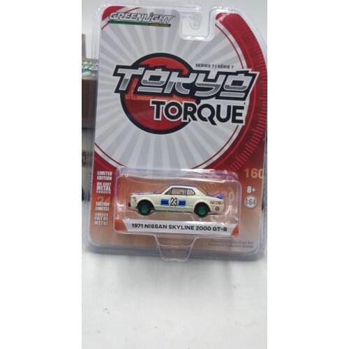 GL 1:64 1971 Nissan Skyline 23 GT-R green machine alloy model Car Diecast Metal Toys Birthday Gift For Kids Boy