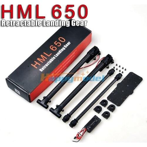 HML 650 Carbon Fiber Quick Install Retractable Folding Landing Gear Skid legs for Tarot 650/ 680PRO/ HMF S550