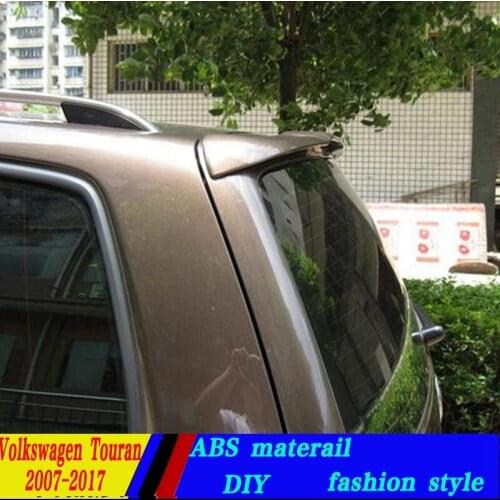 Use for volkswagen touran spoiler 2005-2017 model touran spoiler High Quality ABS Material Car Rear Wing Primer Color spoiler