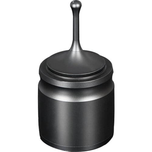 Powder Feeder with Cover Stainless Steel Coffee Powder Feeder Part Dosing Cup for 58mm Espresso Machine