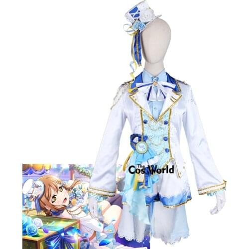 Love Live Sunshine Aqours Kunikida Hanamaru Pure White Valentines Day Outfit Anime Cosplay Costumes