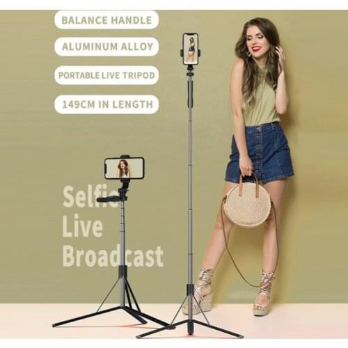 L05:Aluminum Alloy Bluetootht Tripod for Phone, Monopod Stabilizer Selfie Stick, Suitable Huawei Gimbal Smartphone Stand