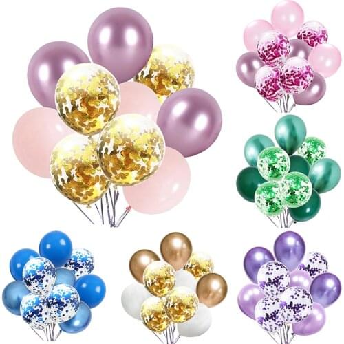 Latex Multi Confetti Balloons Birthday Party Helium Wedding Festival Ballon Boy Girl Baby Shower First Communion Baptism DIY